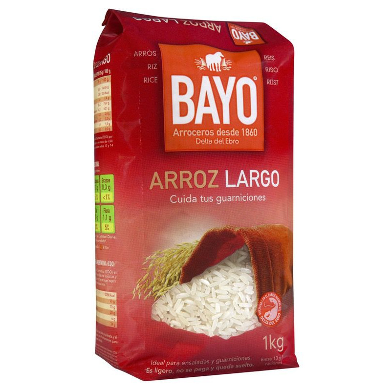 ARROZ LARGO BAYO BOLSA 12/1 Kg.